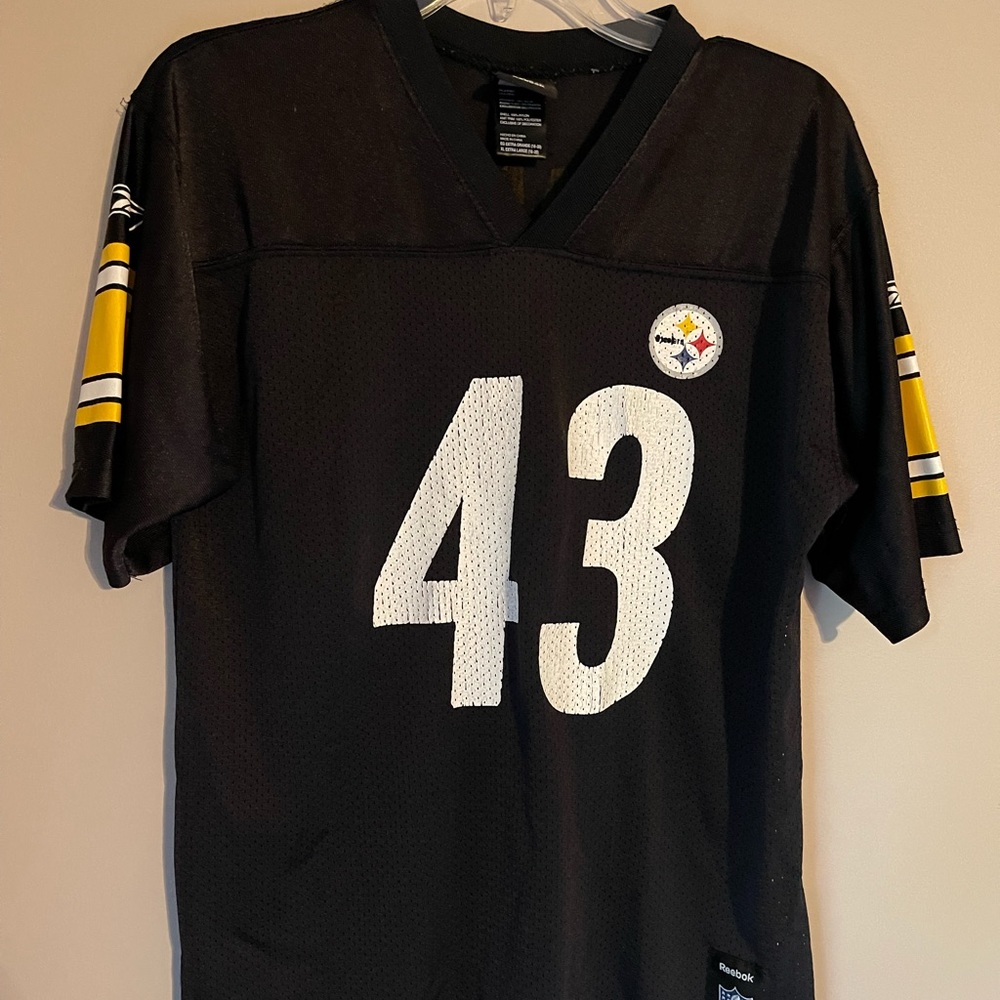 Reebok Pittsburgh Steelers Troy Polamalu #43 Jersey Youth XL